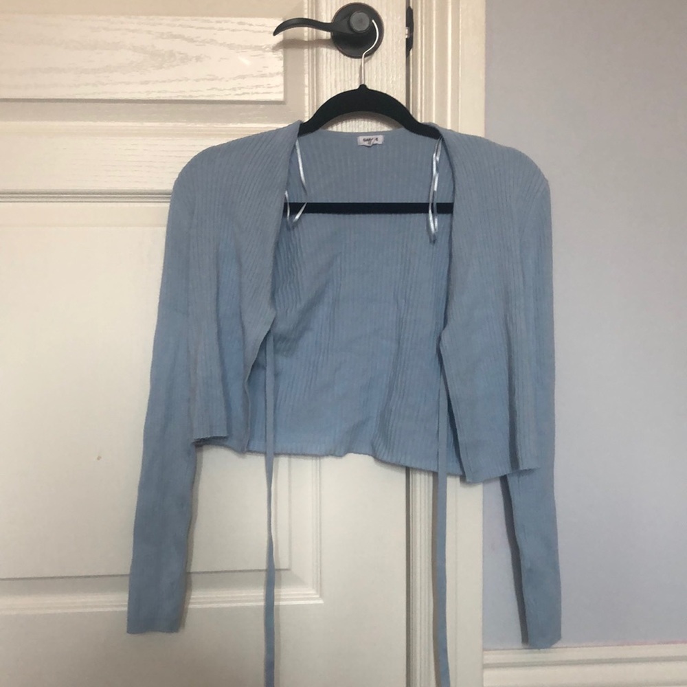Garage long sleeve middle tie up